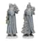 12.75&#x22; Silver Santa Figurine Set